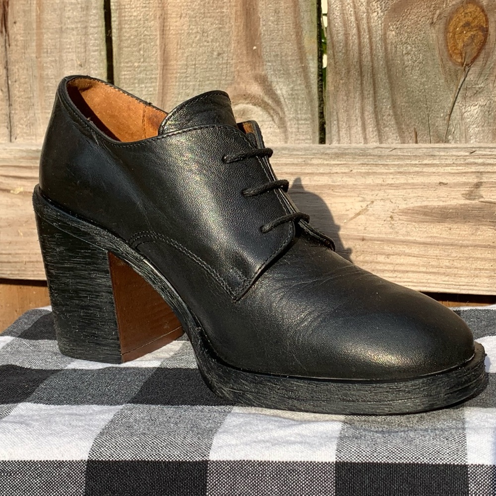 Bronx Shoes block heel oxford, size 7